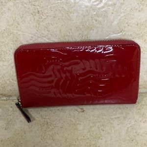 Cross red leather wallet